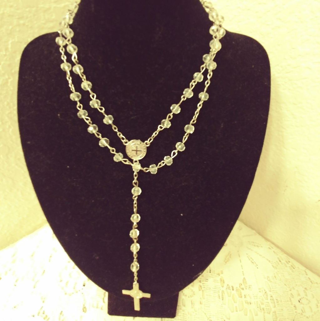Crystal Clear Rosary Beads